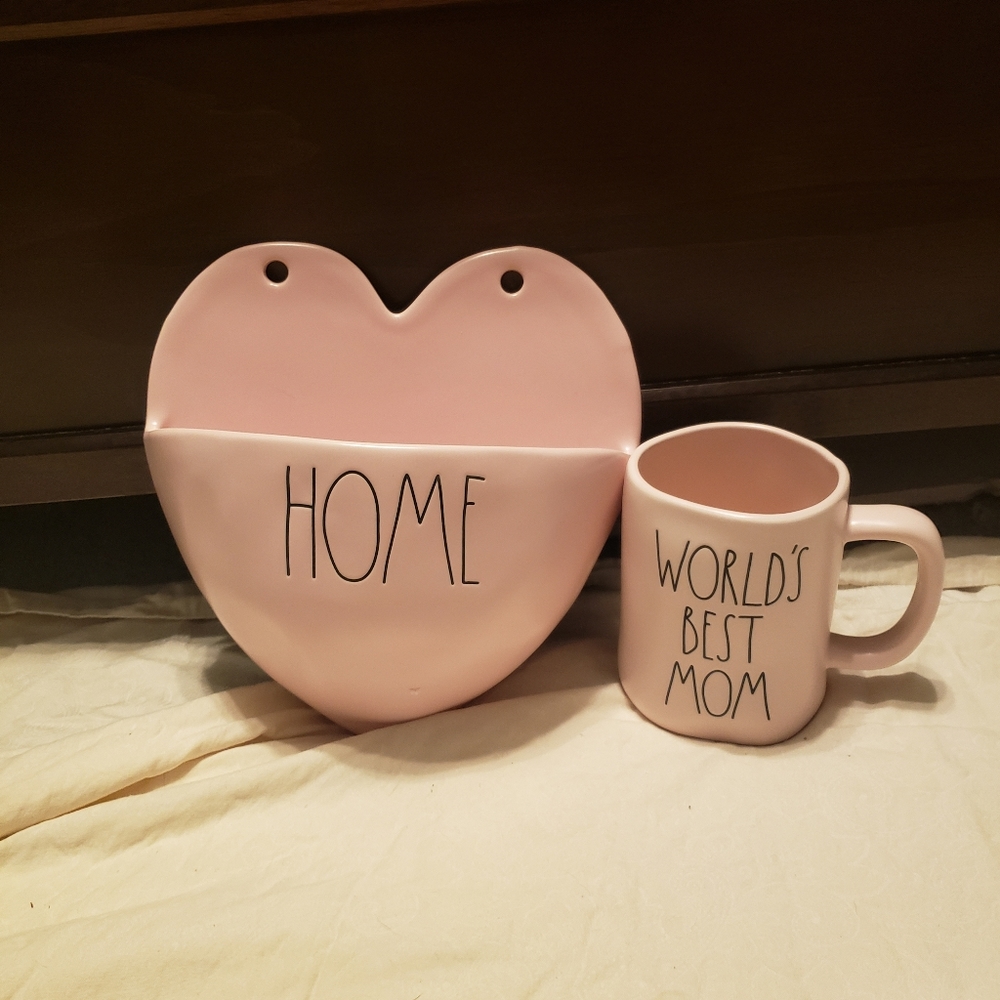 Rae Dunn wall planter and mug